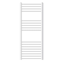 ECD Germany Radiateur Sèche-Serviettes Sahara pour Salle de Bain - 500 x 1200 mm - Blanc - Courbé avec Raccordement Latéral - Radiateur Sèche