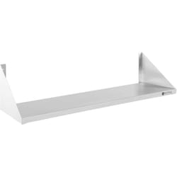 Etagere Murale En Inox 30 X 90 Cm Tablette Avec Vis De Fixation Et Consoles