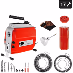 Description générale Le furet électrique MSW-POWER DRAIN CLEAN 2.3E est conçu pour nettoyer efficacement les canalisations d' ...