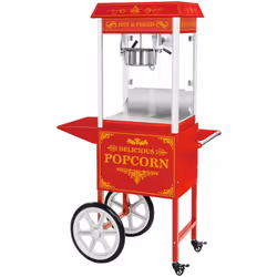 ⭐⭐⭐⭐⭐ Machine à popcorn professionnelle et rapide avec charriot pour 16 l de popcorn par heure de marques Royal Catering ✅ Mo ...