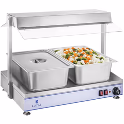 ⭐⭐⭐⭐⭐ Chauffe-plat avec lampes halogènes - 1100 W - Acier inoxydable de marques Royal Catering ✅ Modèle: RCHP-70 ✅ Article: 1 ...