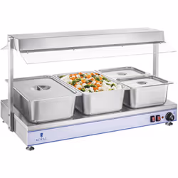 ⭐⭐⭐⭐⭐ Chauffe-plat avec lampes halogènes - 2000 W - Acier inoxydable de marques Royal Catering ✅ Modèle: RCHP-120 ✅ Article: ...