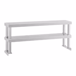 Étagère dappoint - ROYAL CATERING - RCER 120 - 2 niveaux - Inox - Capacité 15 kg par tablette