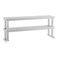 Étagère dappoint - ROYAL CATERING - RCER 120 - 2 niveaux - Inox - Capacité 15 kg par tablette