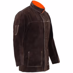⭐⭐⭐⭐⭐ Veste de soudeur en cuir croute de bovin - Taille M de marques Stamos Welding Group ✅ Modèle: SWJ01M ✅ Article: 1002060 ...