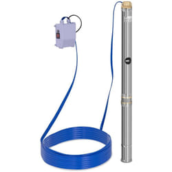 Pompe De Puits Submersible Pompe De Forage Commande 3800 l/h Acier Inoxydable