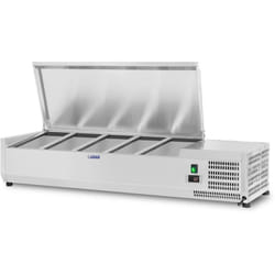 Saladette Table Comptoir Réfrigéré 60 L De +2 À +10 Degrés Celsius 6 Récipients