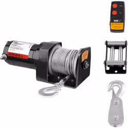 ⭐⭐⭐⭐⭐ Treuil 4x4 - 907 kg - 2 000 lbs - poulie de renvoi incluse de marques MSW Motor Technics ✅ Modèle: PROPULLATOR 2000-B ✅ ...