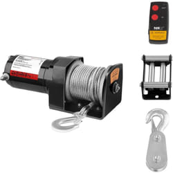 Treuil 4X4 Treuil Électrique 12V 1590 Kg 1000 W 4 Tonnes Câble Acier Poulie