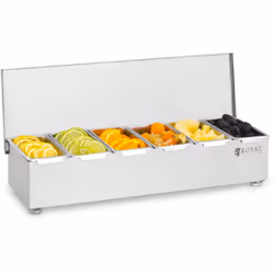Description générale Le présentoir à récipients RCCBS 6 de Royal Catering est l'accessoire idéal pour organiser votre cuisine ...