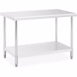 Description générale La table de travail en inox Royal Catering est idéale pour les cuisines professionnelles, offrant une su ...
