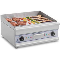 Royal Catering - Double plaque de grill électrique - 60 cm - lisse - 2 x 3200 w