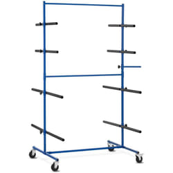 MSW - tagère Pare Chocs Support Pro Atelier Peinture Carrosserie Rack Roulettes 160kg