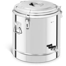 Royal Catering - Récipient thermique en acier inoxydable - 35 l - avec robinet de drainage