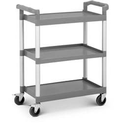 Royal Catering - Chariot de service en plastique - 3 plateaux - jusqu'à 60 kg
