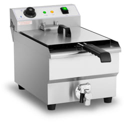 Royal Catering - Friteuse Électrique Professionnelle Friteuse Restaurant Robinet 230 v 13L 3200W