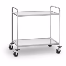 ⭐⭐⭐⭐⭐ Chariot de service en inox avec plateaux très espacés de marques Royal Catering ✅ Modèle: RCSW-2SQ1 ✅ Article: 10011220 ...