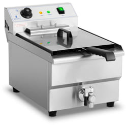 Friteuse Électrique Professionnelle Friteuse Restaurant Robinet 400V 16L 6000W