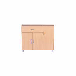 Adoptez ce beau Buffet 3 portes 1 tiroir décor chêne pour un intérieur avec du pratique et du design. Doté de trois portes et ...