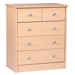Buffet - FINEBUY - 60x70x35cm - 5 tiroirs - Bois - Hêtre