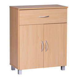 Buffet Commode FINEBUY - 60x75x30cm - Bois - Étagère fermée - Hêtre