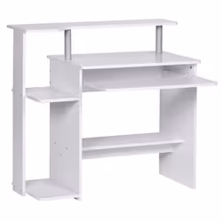 Table de bureau - FINEBUY - 94x90x48cm - Blanc - Extrait de clavier - Design contemporain