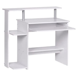 Table de bureau - FINEBUY - 94x90x48cm - Blanc - Extrait de clavier - Design contemporain