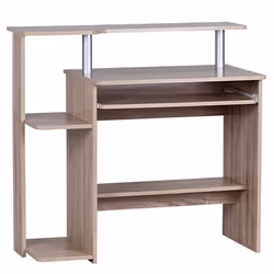 Table de bureau - FINEBUY - 94x90x48cm - Design moderne - Options de stockage - Coins arrondis