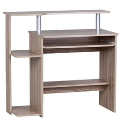 Table de bureau - FINEBUY - 94x90x48cm - Design moderne - Options de stockage - Coins arrondis