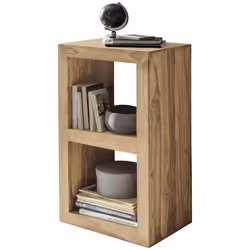 Étagère en bois massif acacia FineBuy - 50 x 80 x 35 cm