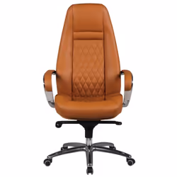 Chaise de bureau  AUSTIN cuir véritable Caramel chaise de direction chaise de bureau cuir