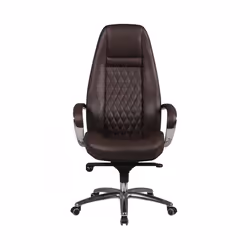 Chaise de bureau  AUSTIN cuir véritable marron chaise de direction chaise de bureau chaise pivotante