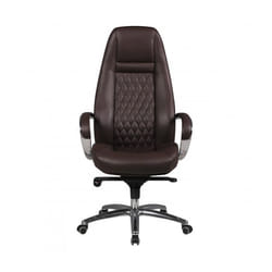 Chaise de bureau  AUSTIN cuir véritable marron chaise de direction chaise de bureau chaise pivotante
