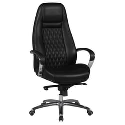 FineBuy Design Chaise bureau Chaise exécutif Ergonomique Chaise de pivotant Cuir