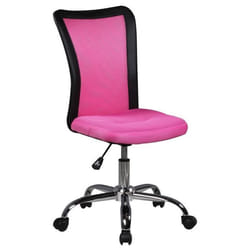 AMSTYLE chaise tournante rose pour les jeunes Lukas réseau réglable en hauteur
