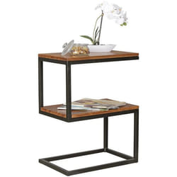 Table dappoint en bois massif FINEBUY - 45x60x30cm - Bout de canapé Table de Salon