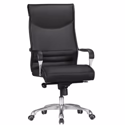 BIGBOSS chaise de direction en simili cuir Chaise de bureau noire en chaise pivotante NEW
