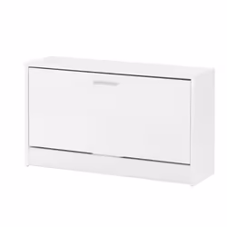 Meuble à chaussures - FINEBUY - Blanc - 80 x 47 x 24 cm - 2 portes - Bois