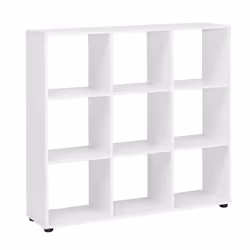 Étagère en bois blanc FineBuy - 108 x 104 x 29 cm - Meuble de salon classique et intemporel
