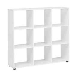 Étagère en bois blanc FineBuy - 108 x 104 x 29 cm - Meuble de salon classique et intemporel