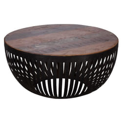 FineBuy Table Basse Bois Massif 70x33x70cm Table en bois Table dappoint Shabby