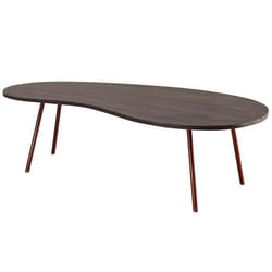 FineBuy Table Basse Bois Massif Métal 122x345x63 Table dappoint Table de salon