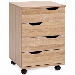 Caisson de Bureau FINEBUY - Sonoma - 4 tiroirs - 40x60x40 cm