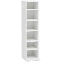 Étagère - FINEBUY - Blanc - 21 x 20 x 90 cm - Bois - Contemporain