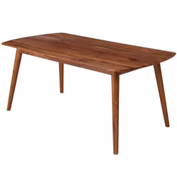 Table de salle à manger - FINEBUY - Sheesham - Bois massif - 6 places - Style classique intemporel