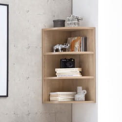 Étagère dangle murale en bois Sonoma - FINEBUY - Étagère 30x60x30cm - Contemporain - Design