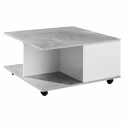 Table Basse - FINEBUY - Noir - 70 x 365 x 70 cm - avec roulettes