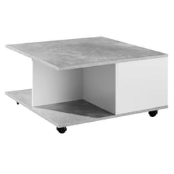 Table Basse - FINEBUY - Noir - 70 x 365 x 70 cm - avec roulettes