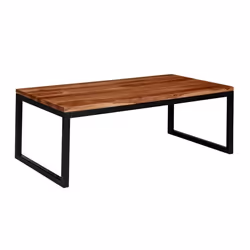 FineBuy Table Basse Bois Massif 110x40x60 cm Table dappoint Table de salon