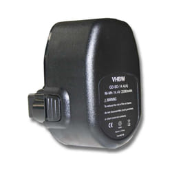 Vhbw - 1x Batterie compatible avec Black & Decker CD14, CD1402K2, CD1440K, CD140GKR, CD140GK, CD140GK2 outil électrique (2000 mAh, NiMH, 14,4 v)